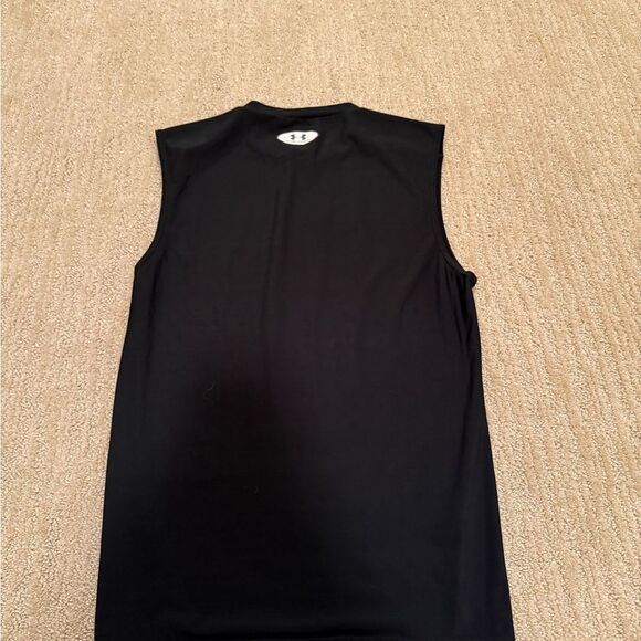 Mens Under Armour Black Cut Off Tank Top - Picture 6 of 6